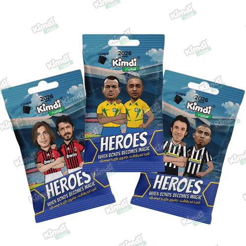 بسته کیمدی فوتبال 2026 Heroes- پک 3 تایی ویژه کلکسیونر های برنزی