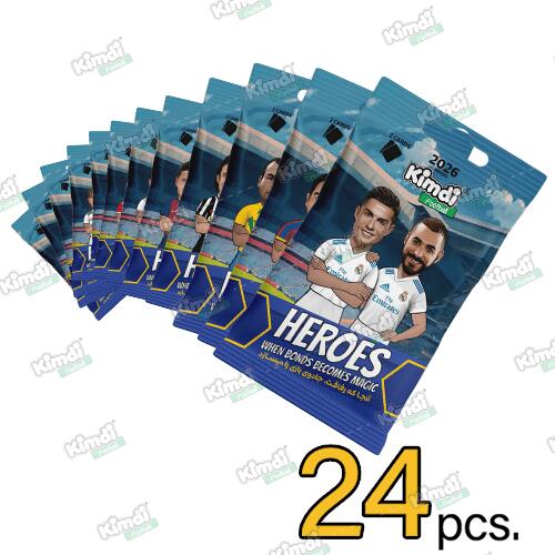 بسته کیمدی فوتبال 2026 Heroes- پک 24 تایی ویژه کلکسیونر های الماس