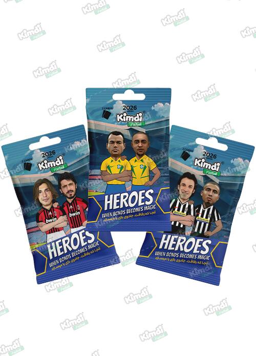بسته کیمدی فوتبال 2026 Heroes- پک 3 تایی ویژه کلکسیونر های برنزی
