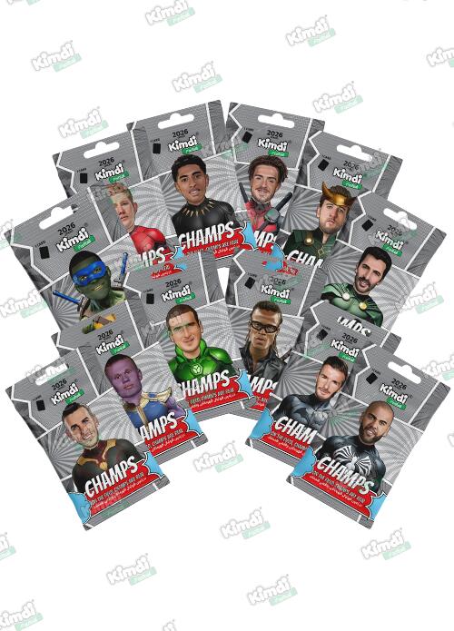 بسته کیمدی فوتبال 2026 Champs- پک 12 تایی ویژه کلکسیونر های طلایی